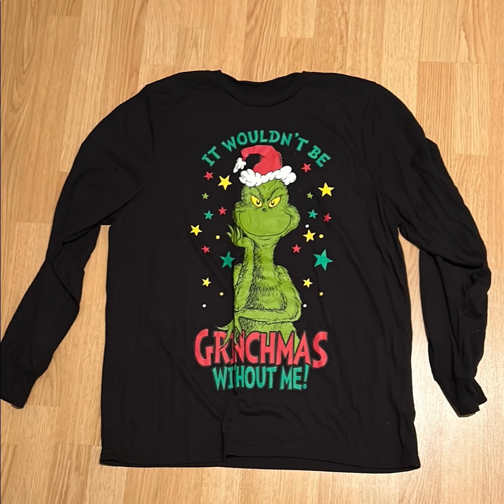 LAST CALL Black Grinch Christmas Long Sleeve Shirt